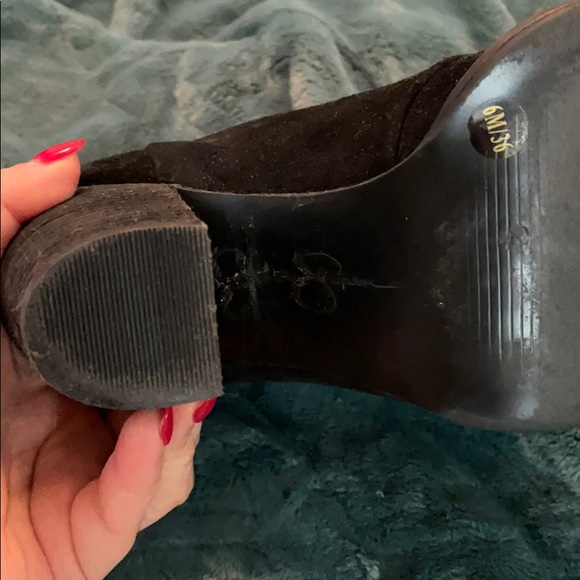 Jessica Simpson Black Suede Booties - Picture 5 of 5